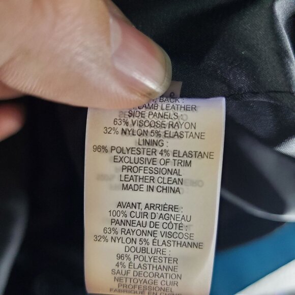 Elie Tahari Dress Womens Size 6 Teal Sleeveless Lambskin Leather Bodycon *NWT* - Picture 4 of 7